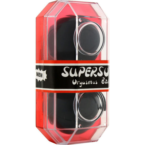 SEVEN CREATIONS - SUPERSOFT BOLAS ORGASMICAS NEGRO SEVEN CREATIONS