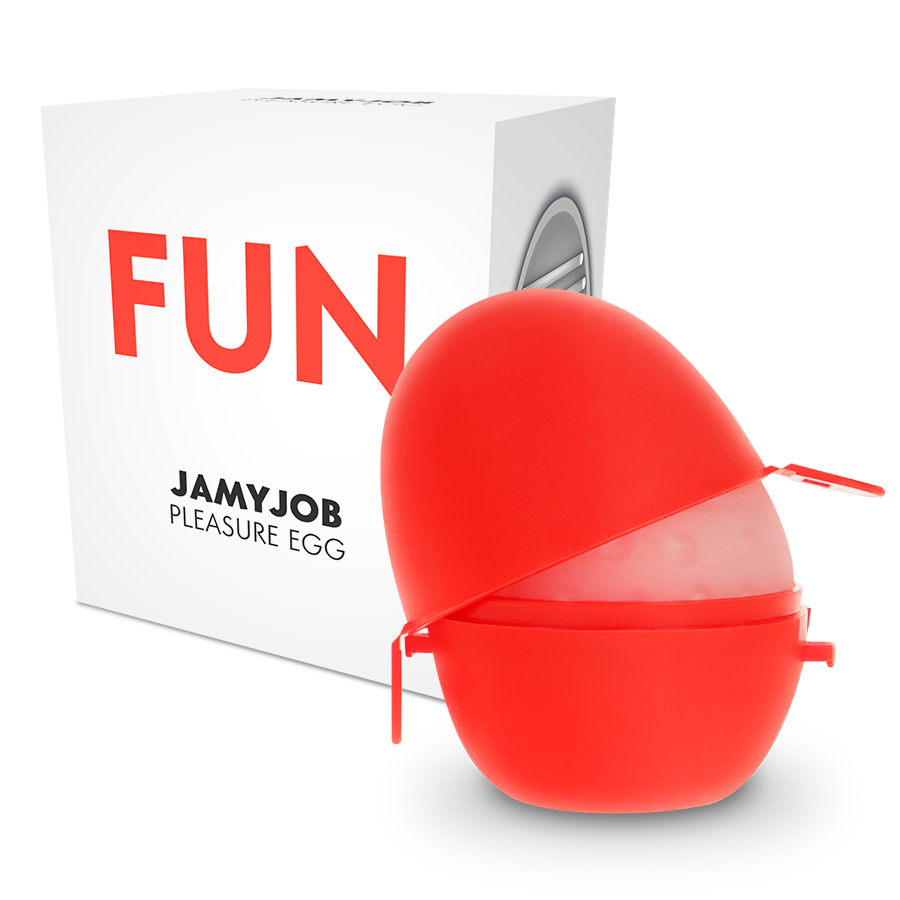 JAMYJOB - HUEVO MASTURBADOR DISCRETO EDICION ROJO FUN JAMYJOB