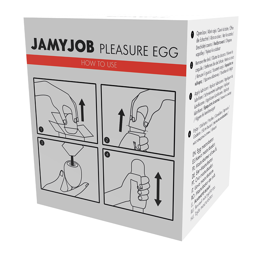 JAMYJOB - HUEVO MASTURBADOR DISCRETO EDICION ROJO FUN JAMYJOB