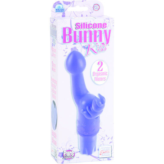 CALEXOTICS - SILICONE CONEJITO VIBRADOR KISS LILA CALEXOTICS