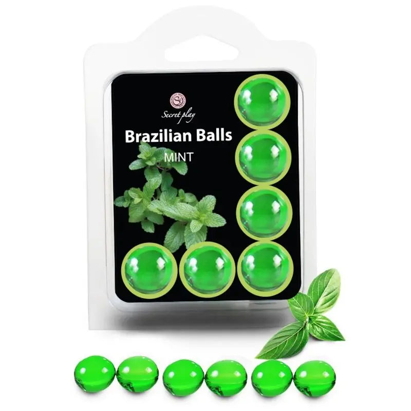 SECRETPLAY - SET 6 BRAZILIANS BALLS MENTA SECRETPLAY COSMETIC