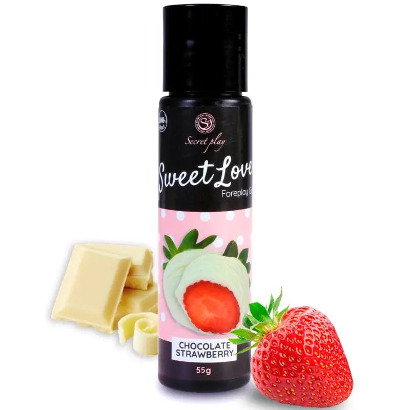 SECRETPLAY - GEL SWEET LOVE FRESA Y CHOCOLATE BLANCO 60 ML SECRETPLAY COSMETIC