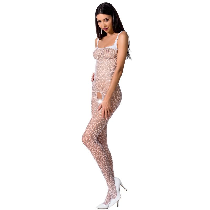 PASSION WOMAN BS071 BODYSTOCKING BLANCO TALLA UNICA PASSION WOMAN