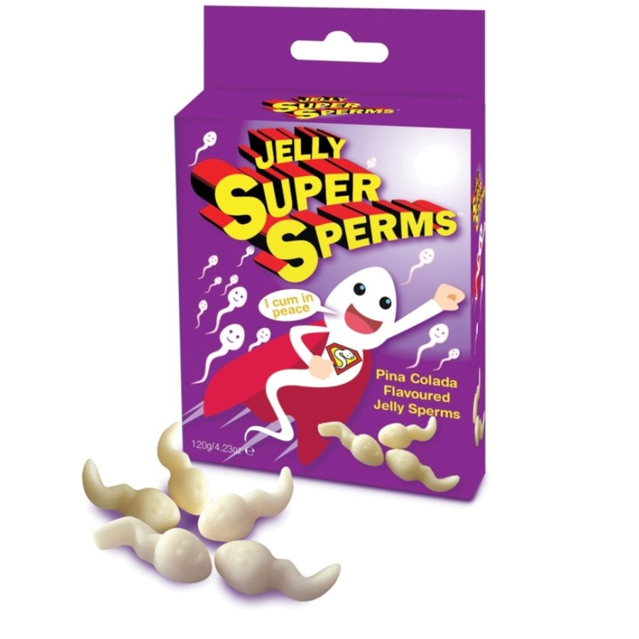 SPENCER & FLEETWOOD - JELLY SUPER SPERM GOMINOLAS FORMA ESPERMA 120 GR SPENCER & FLETWOOD