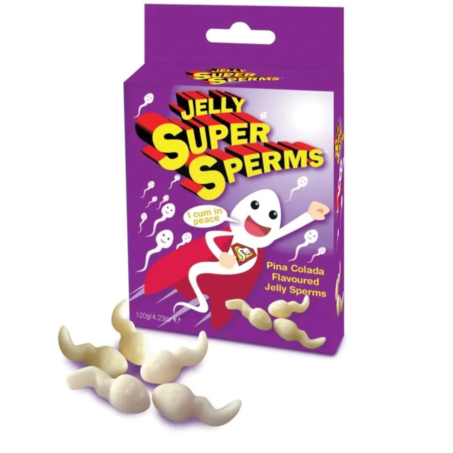 SPENCER & FLEETWOOD - JELLY SUPER SPERM GOMINOLAS FORMA ESPERMA 120 GR SPENCER & FLETWOOD