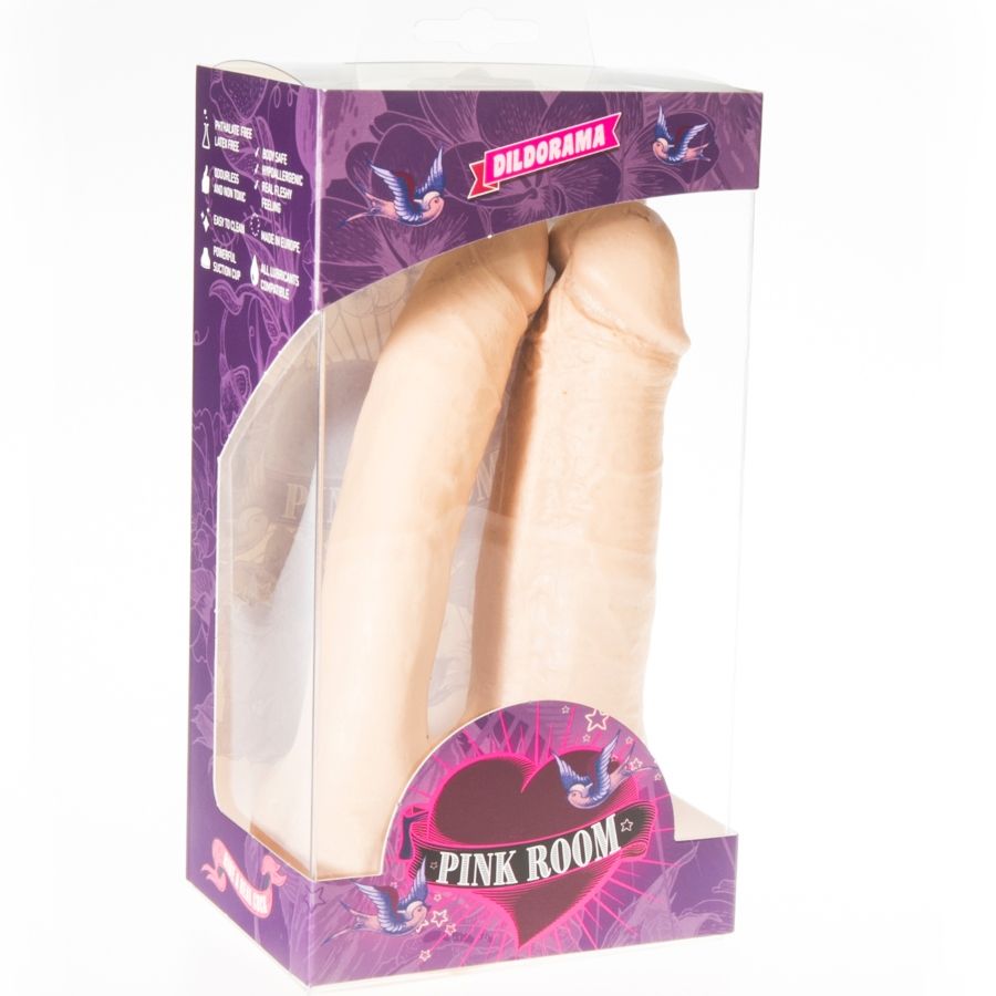 PINK ROOM - ARTHUS DILDO DOBLE REALISTICO NATURAL 17CM/15.5CM PINK ROOM