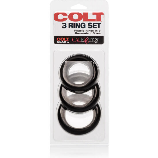 CALEXOTICS - COLT SET 3 ANILLOS PENE Y TESTICULOS CALEXOTICS