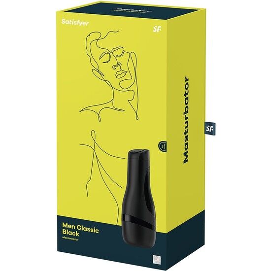 SATISFYER - MASTURBADOR MEN CLASSIC NEGRO SATISFYER MEN