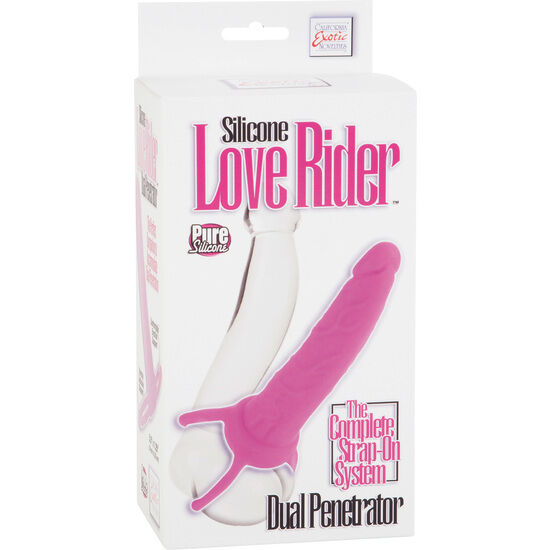 CALEXOTICS - DUAL PENETRATOR DILDO CON ARNÉS ROSA CALEXOTICS