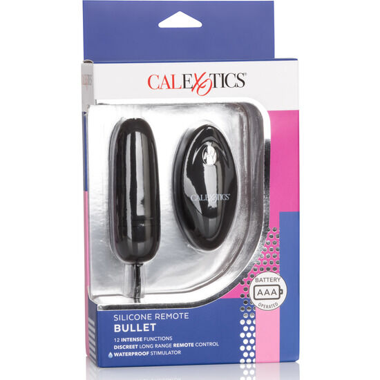 CALEXOTICS - HUEVO VIBRADOR DE SILICONA CON MANDO NEGRO CALEXOTICS