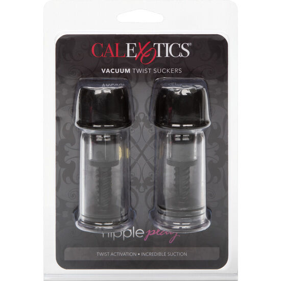 CALEXOTICS - VACCUM TWIST SUCCIONADORES PEZONES NEGRO CALEXOTICS