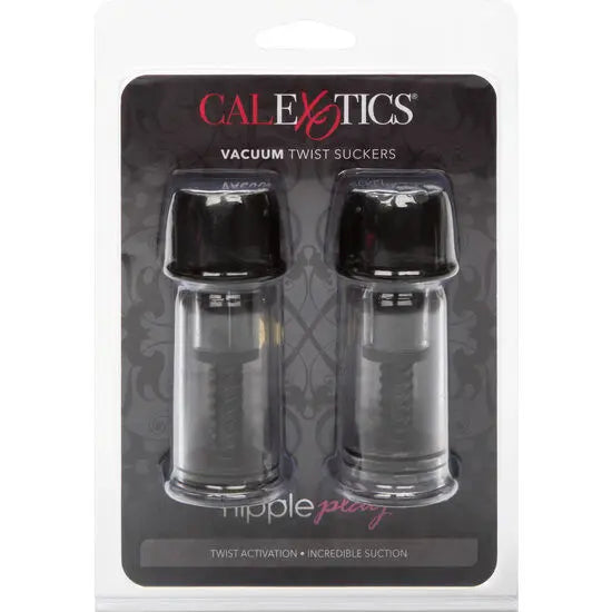 CALEXOTICS - VACCUM TWIST SUCCIONADORES PEZONES NEGRO CALEXOTICS