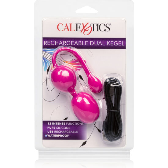 CALEXOTICS - BOLAS DUAL KEGEL RECARGABLES ROSA CALEXOTICS