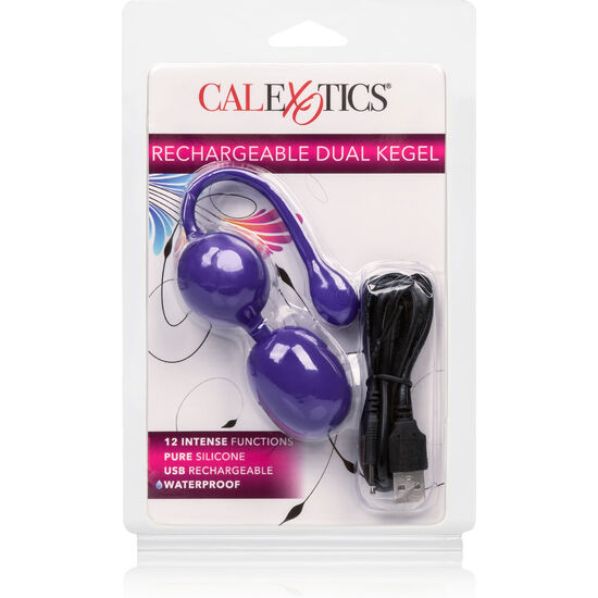 CALEXOTICS - BOLAS DUAL KEGEL RECARGABLES LILA CALEXOTICS