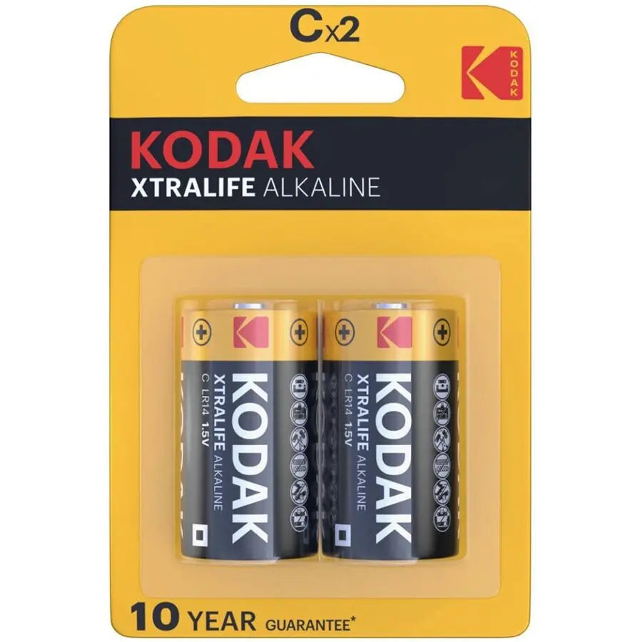 KODAK - XTRALIFE PILAS ALCALINAS C X 2 UNDS KODAK