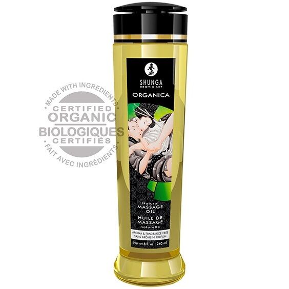 SHUNGA - ACEITE DE MASAJE ORGANICO NATURAL 240 ML SHUNGA OILS