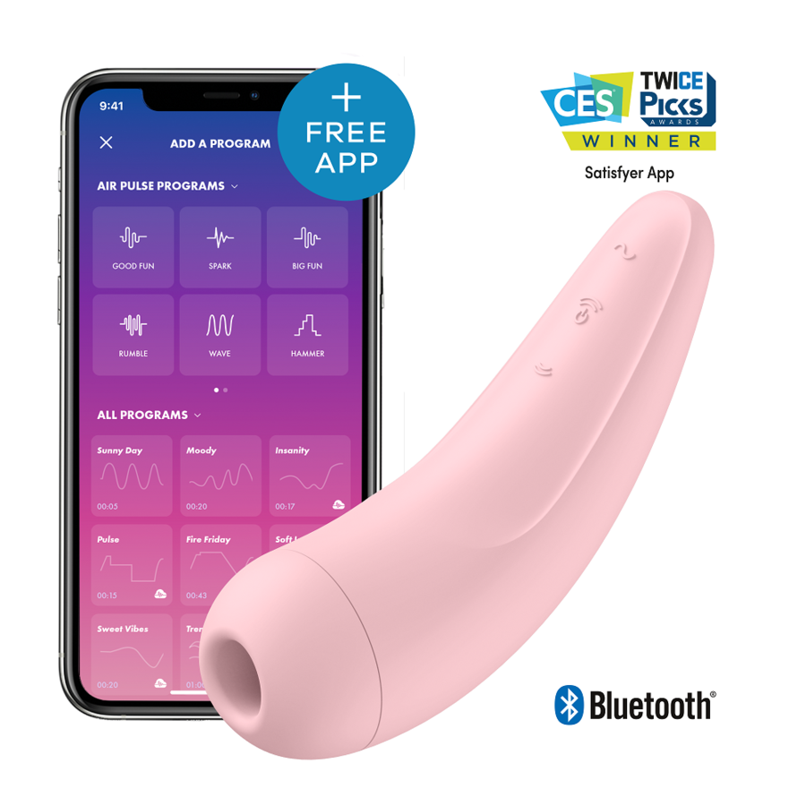 SATISFYER - CURVY 2 + ROSA SATISFYER CONNECT