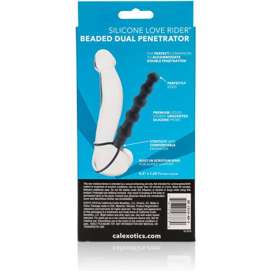 CALEXOTICS - BEADED DUAL PENETRATOR PENETRADOR DOBLE CALEXOTICS