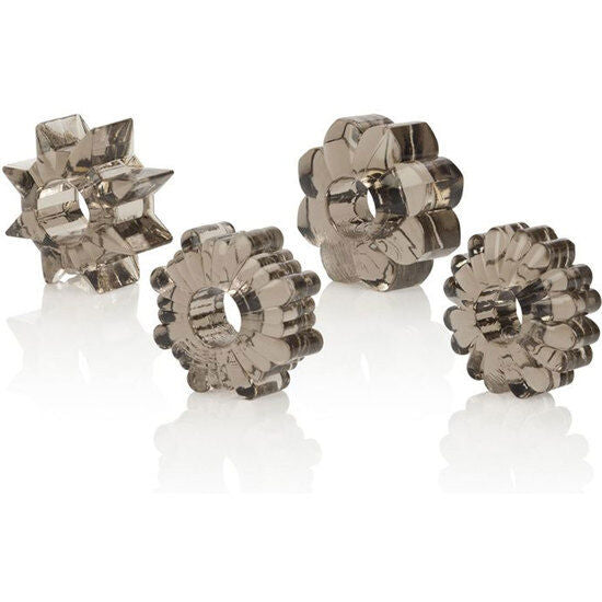CALEXOTICS - BASIC SET 4 ANILLAS PENE TPR CALEXOTICS