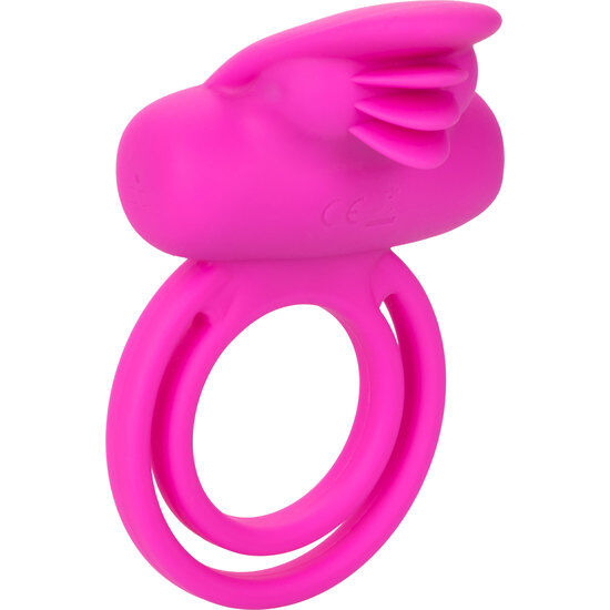 CALEXOTICS - DUAL CLIT FLICKER ENHANCER DOBLE ANILLO VIBRADOR DE SILICONA ROSA CALEXOTICS