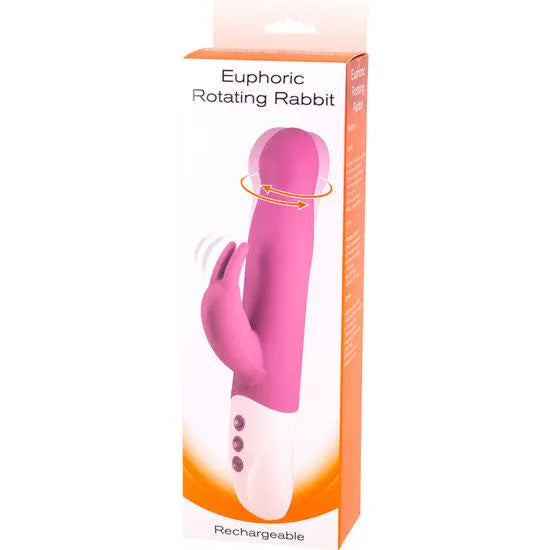 SEVEN CREATIONS - EUPHORIC VIBRADOR CONEJITO CON ROTACIÓN LILA SEVEN CREATIONS