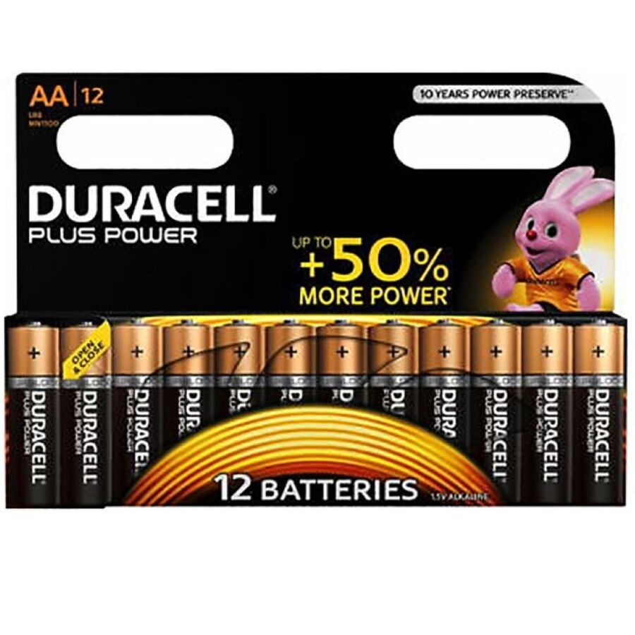 DURACELL - PLUS POWER PILA ALCALINA AA LR6 BLISTER*12 DURACELL