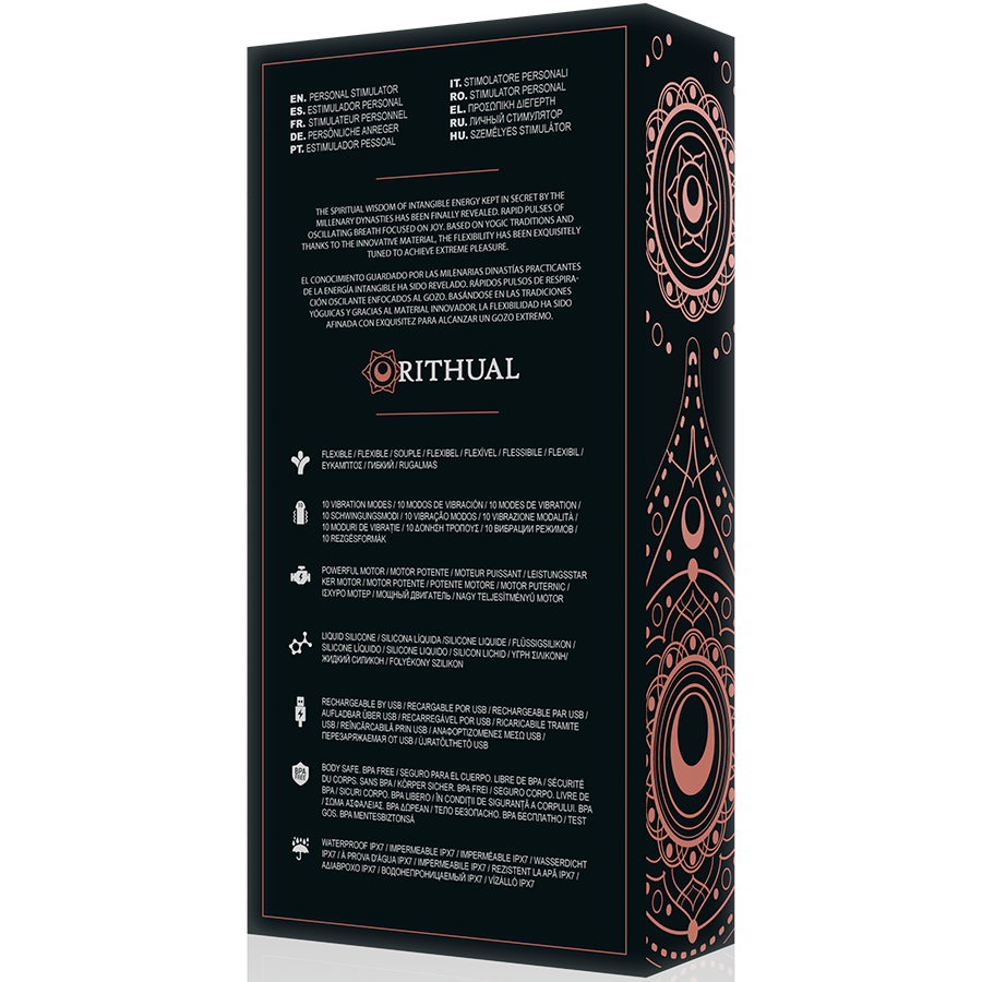 RITHUAL - KRIYA ESTIMULADOR PUNTO-G RECARGABLE NEGRO RITHUAL