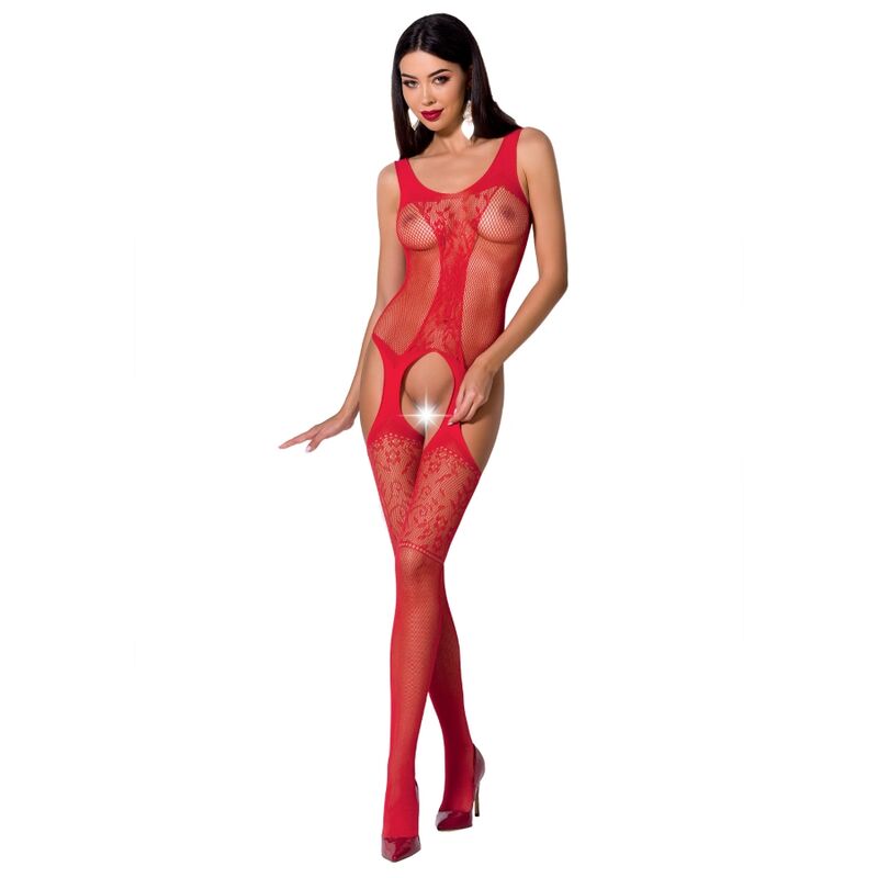 PASSION - WOMAN BS072 BODYSTOCKING TALLA UNICA NEGRO PASSION WOMAN