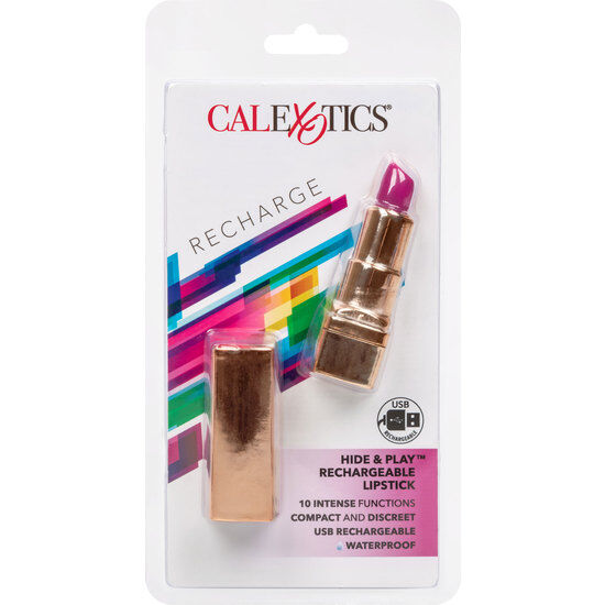 CALEXOTICS - BALA PINTALABIOS RECARGABLE HIDE & PLAY LILA CALEXOTICS