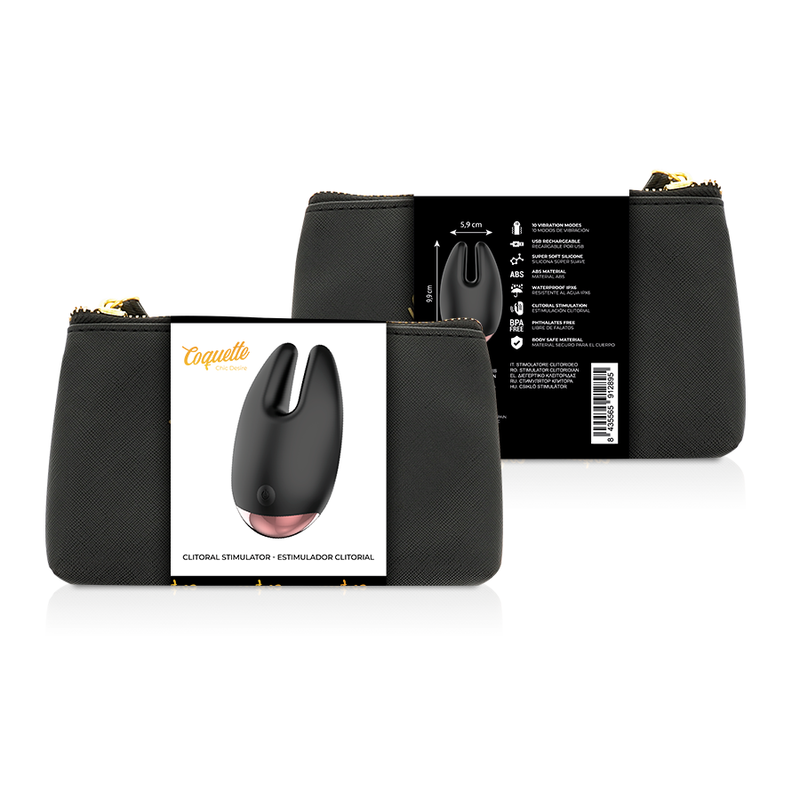 COQUETTE CHIC DESIRE - ESTIMULADOR CLÍTORIS NEGRO / GOLD COQUETTE TOYS
