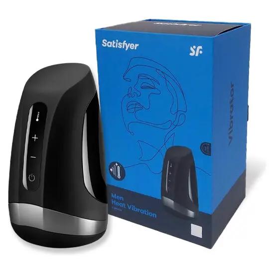 SATISFYER - MEN MASTURBADOR VIBRACIÓN CON CALOR SATISFYER MEN