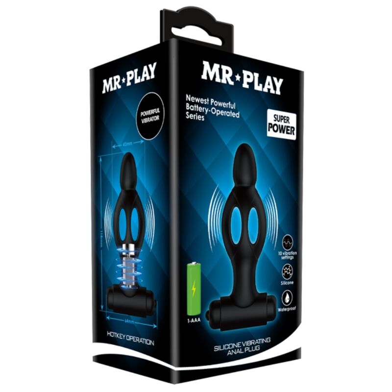 MR PLAY - PLUG ANAL DE SILICONA CON VIBRACIÓN MR PLAY