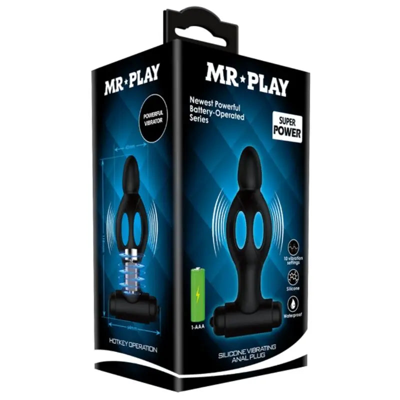 MR PLAY - PLUG ANAL DE SILICONA CON VIBRACIÓN MR PLAY