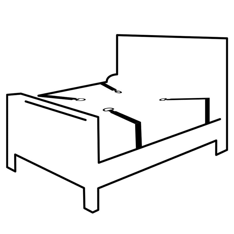 DARKNESS - SET DE ATADURAS PARA LA CAMA DARKNESS BONDAGE