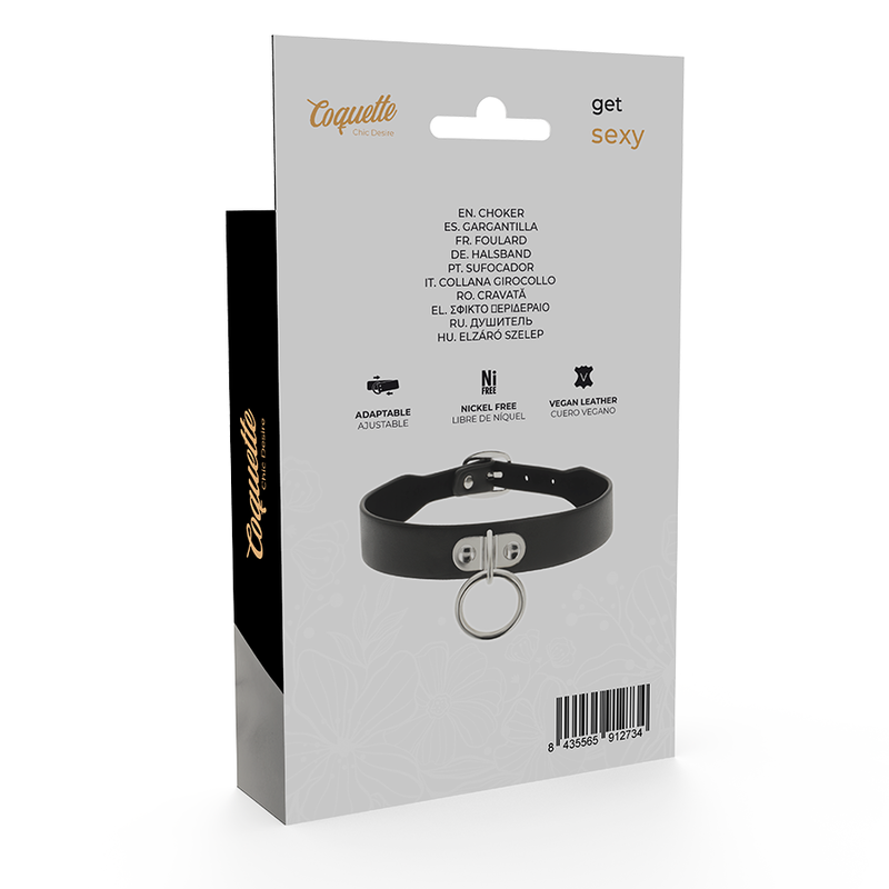 COQUETTE CHIC DESIRE - COLLAR CUERO VEGANO ACCESORIO WOMAN FETISH COQUETTE ACCESSORIES