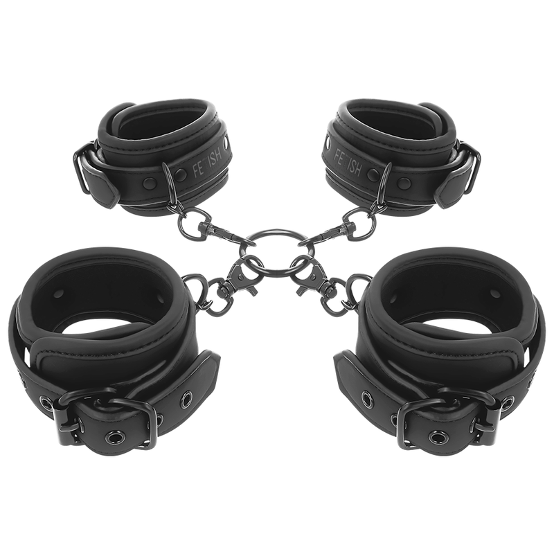 FETISH SUBMISSIVE - SET ESPOSAS MANOS Y TOBILLOS CON FORRO DE NOPRENO FETISH SUBMISSIVE BONDAGE