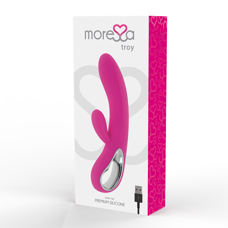 MORESSA - TROY MASAJEADOR PUNTO G Y CLITORIS PREMIUM SILICONE RECARGABLE MORESSA
