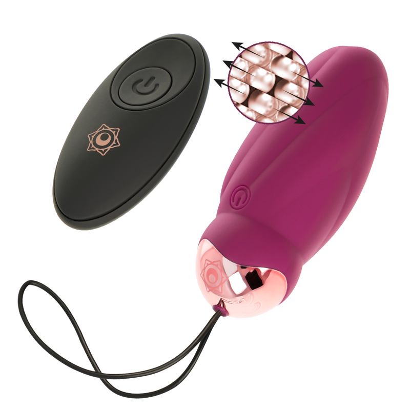 RITHUAL - SITA HUEVO CONTROL REMOTO ROTACIÓN DE PERLAS + VIBRACIÓN RITHUAL