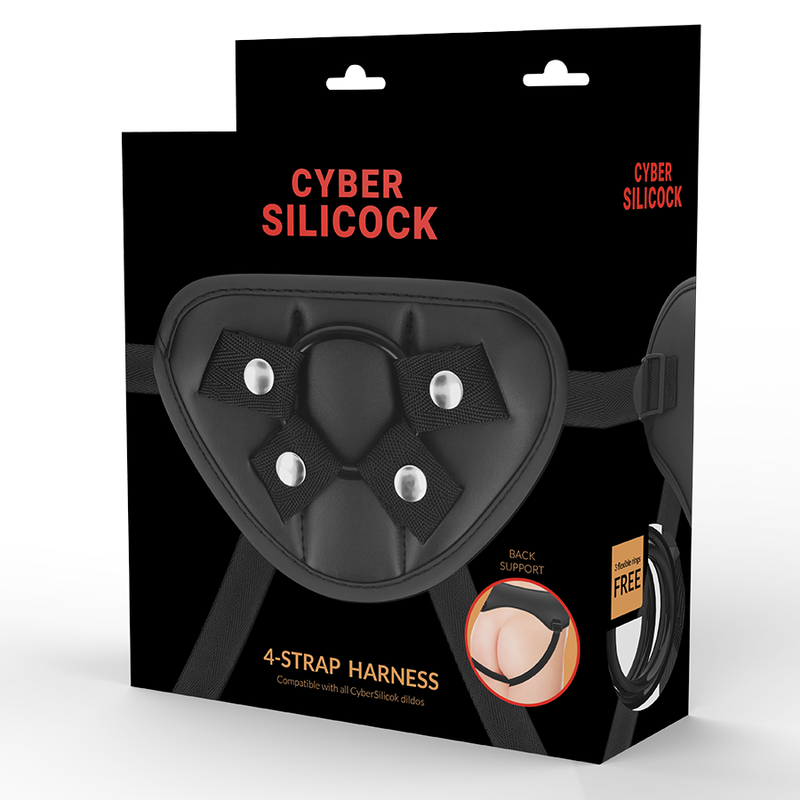 CYBER SILICOCK - ARNÉS CON 3 ANILLAS SILICONA CYBER SILICOCK