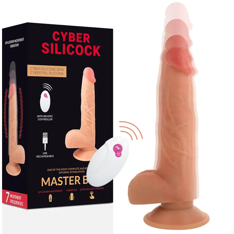 CYBER SILICOCK - REALISTICO CONTROL REMOTO MASTER BEN 23.88 CM -O- 4.3 CM CYBER SILICOCK