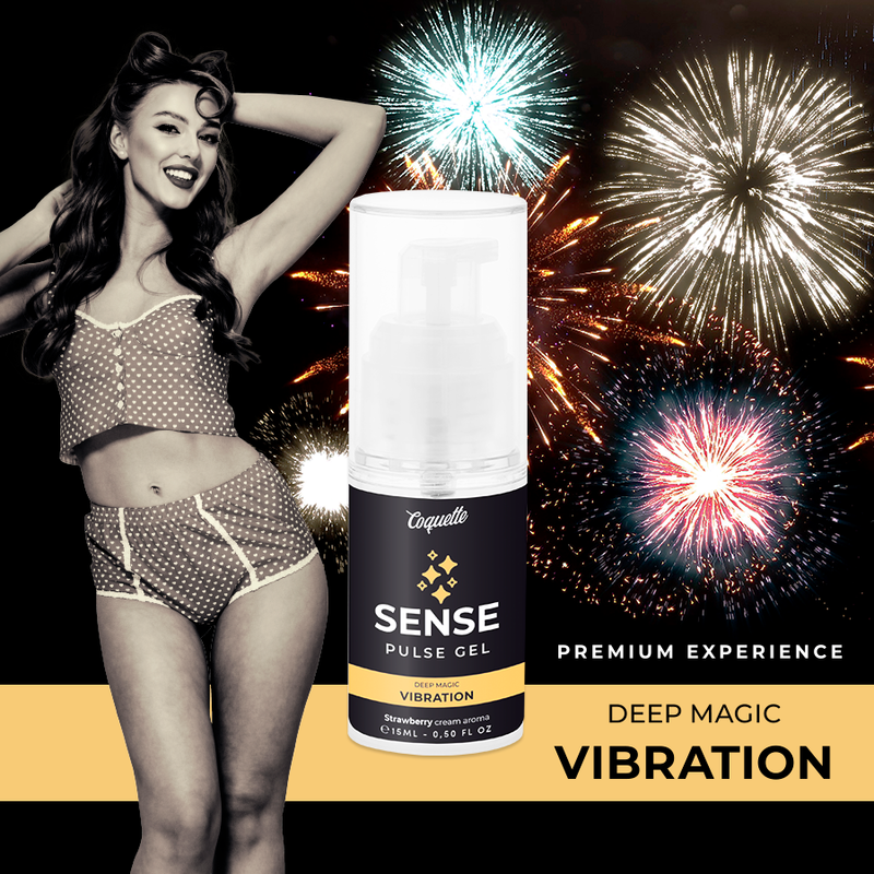 COQUETTE CHIC DESIRE - PULSE GEL FRESA VIBRACIÓN LIQUIDA PREMIUM 15ML COQUETTE COSMETICS