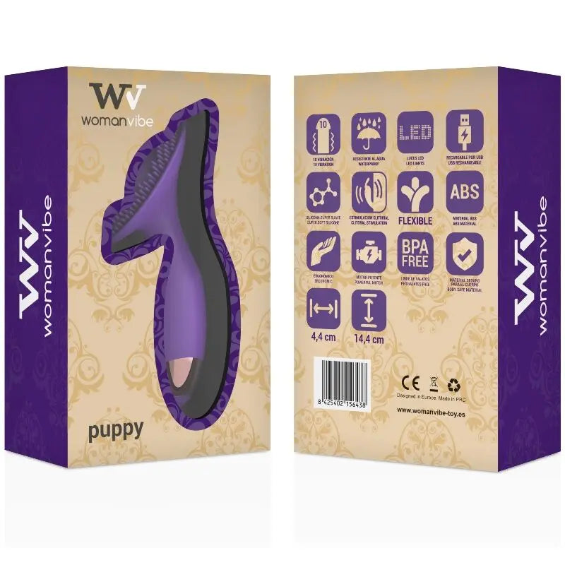 WOMANVIBE - PUPPY ESTIMULADOR RECARGABLE SILICONA WOMANVIBE