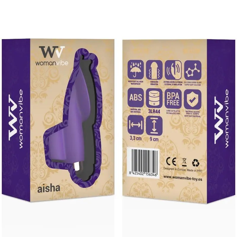 WOMANVIBE - AISHA DEDAL ESTIMULADOR SILICONA WOMANVIBE