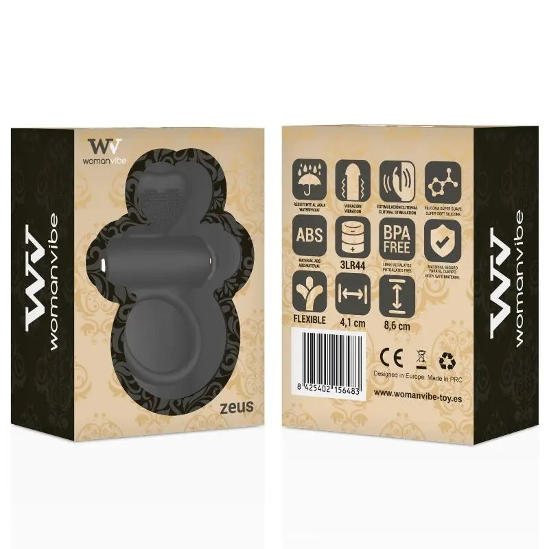 WOMANVIBE - ZEUS ANILLO VIBRADOR SILICONA WOMANVIBE