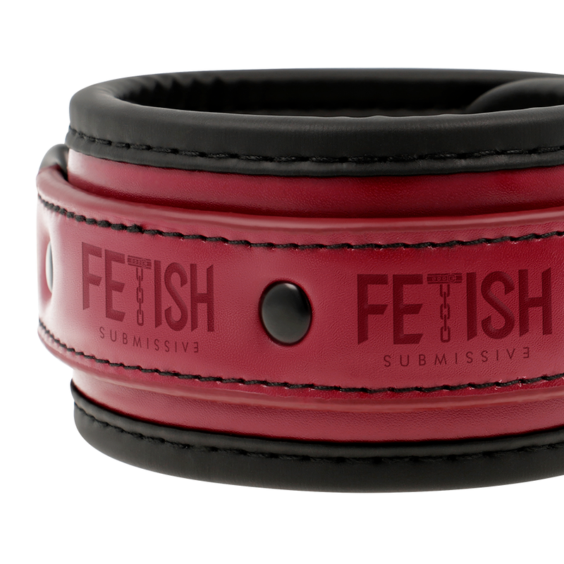 FETISH SUBMISSIVE DARK ROOM - ESPOSAS CUERO VEGANO CON FORRO DE NEOPRENO FETISH SUBMISSIVE DARK ROOM