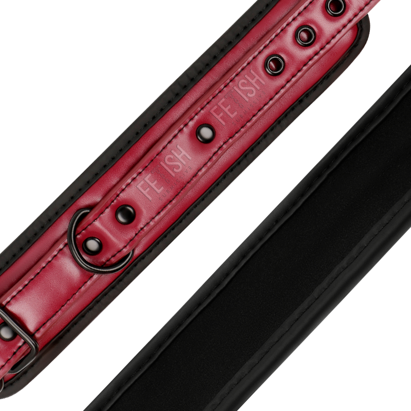 FETISH SUBMISSIVE DARK ROOM - ESPOSAS CUERO VEGANO CON FORRO DE NEOPRENO FETISH SUBMISSIVE DARK ROOM