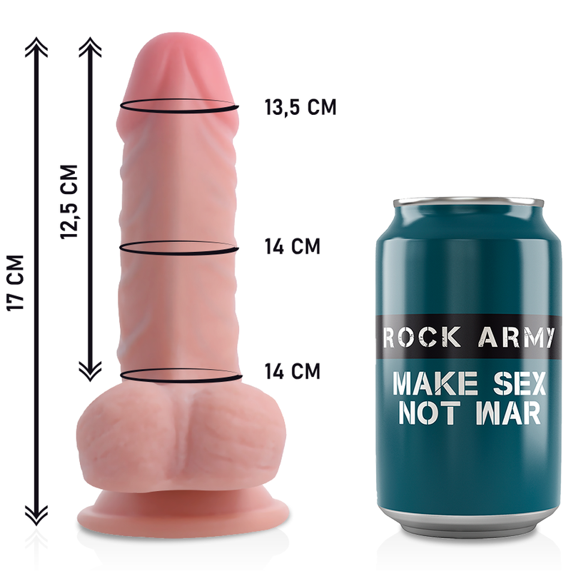 ROCKARMY - ARNES + DUAL DENSITY PANZER DILDO REALISTA 17 CM -O- 4.46 CM ROCK ARMY