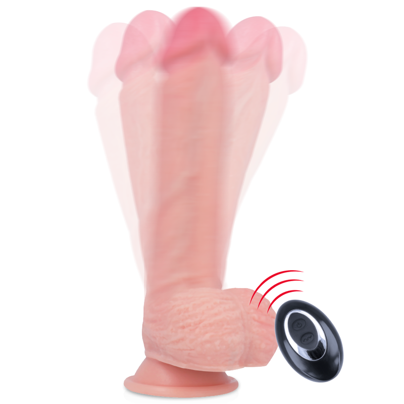 ROCKARMY - ARNÉS + LIQUID SILICONE VIBRADOR CONTROL REMOTO PREMIUM APACHE 20.5 CM -O- 4.62 CM ROCK ARMY