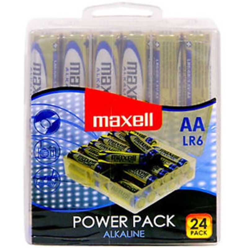 MAXELL - PILA ALCALINA AA LR6 PACK*24 PILAS MAXELL