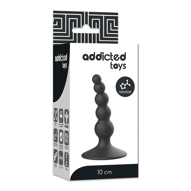 ADDICTED TOYS - ANAL SEXUAL PLUG 10 CM NEGRO ADDICTED TOYS